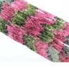 Natural Multi Color Watermelon Tourmaline Faceted Roundel Beads Strand Length 14 Inches and Size 3mm approx.
